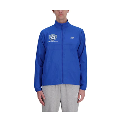 New Balance United Airlines NYC Letter Print Zip Jacket Blue MJ41278C-BUL
