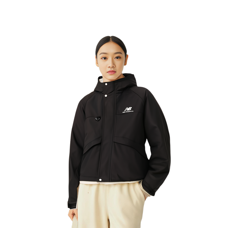 Details for New Balance 都會風格魔鬼氈袖口羽絨外套 男女 黑色 AMJ13330-BK