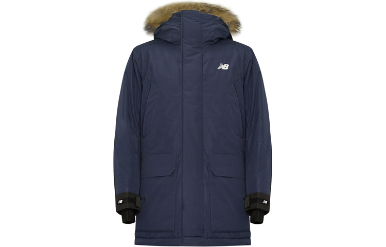 New Balance Utility-Style Mid-Length Down Jacket Deep Blue NP943021-NV