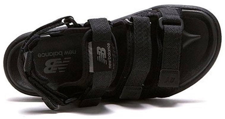 New Balance Velcro Unisex Black Sandals SD3205BBW Shop New Balance Velcro Unisex Black Sandals SD3205BBW