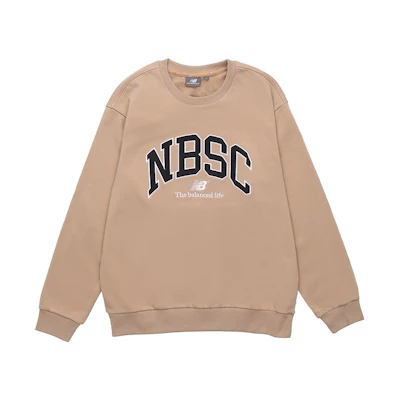 New Balance Vintage Logo Crewneck Sweatshirt Khaki 5CC44333-BEI