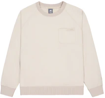 New Balance Vintage Patchwork Crewneck Long Sleeve Pullover Sweatshirt Brown NCE35071-BEI New Balance Vintage Patchwork Crewneck Long Sleeve Pullover Sweatshirt Brown NCE35071-BEI