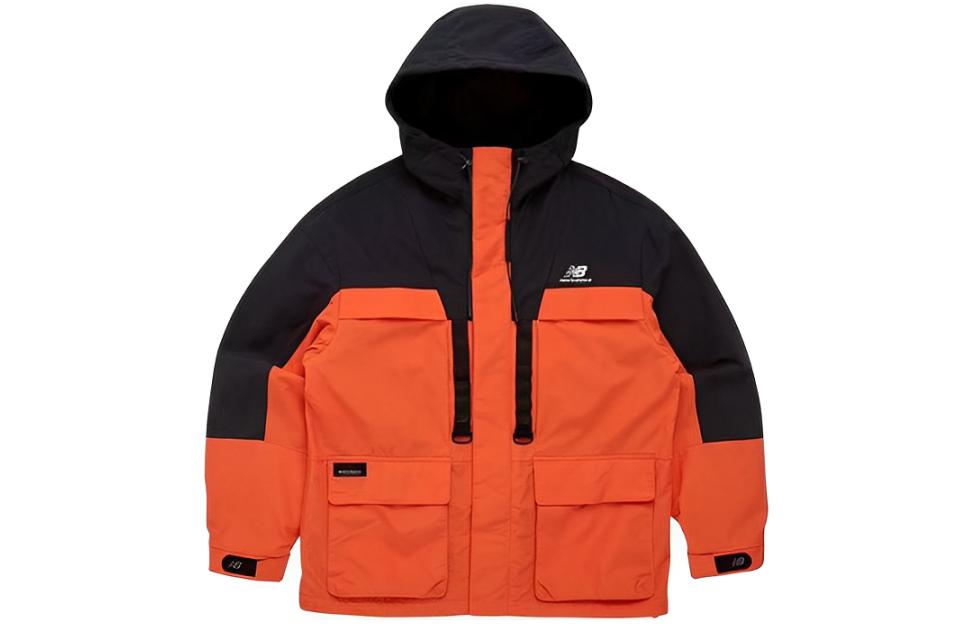 New Balance Waterproof Windbreaker Outdoor Jacket - Orange Multicolor NBNACB9013-00