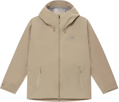 New Balance Waterproof Windproof Breathable Hooded Jacket Khaki Unisex NAE33141-LB New Balance Waterproof Windproof Breathable Hooded Jacket Khaki Unisex NAE33141-LB