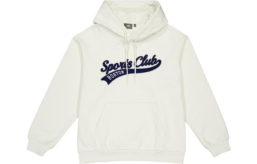 New Balance White Alphabet Logo Pullover Hoodie NCD42101-IV