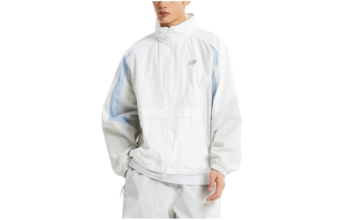 New Balance White Full-Zip Long-Sleeve Jacket NBNAE12313-10