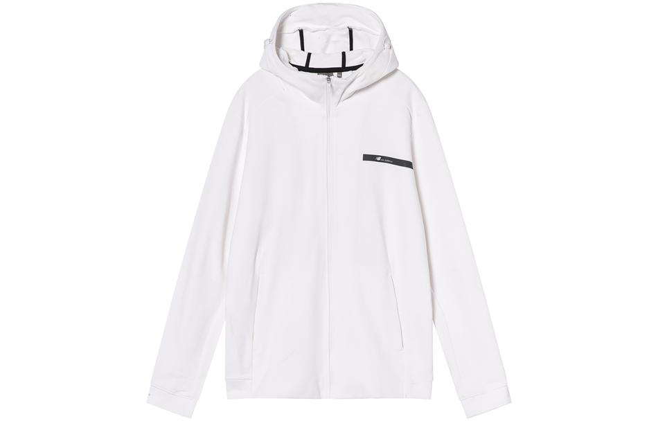 New Balance White Hooded Zip-Up Jacket NCMD83S011-WH