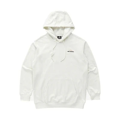 New Balance White Hoodie with Solid Color and Printed Graphic Design NBN0B39013-39
