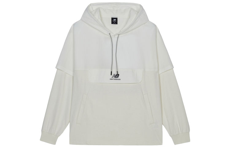 New Balance White Lightweight Hoodie Casual Sportswear AMT13377-IV