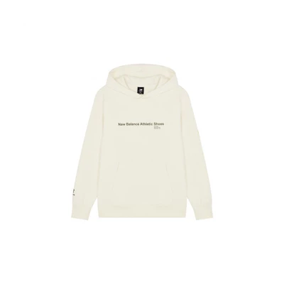 New Balance White Logo Print Crewneck Sweatshirt AMT21362-IV