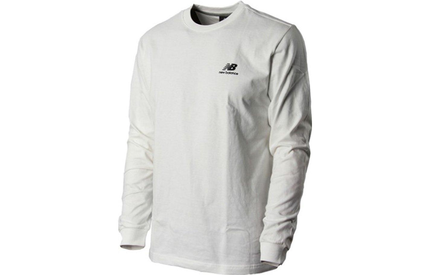 New Balance White Long Sleeve Crewneck Sweatshirt NBNDCB2013-39