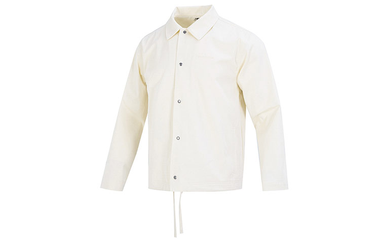 New Balance White Polo Collar Jacket Unisex Casual Sportswear MJ23552-GIE