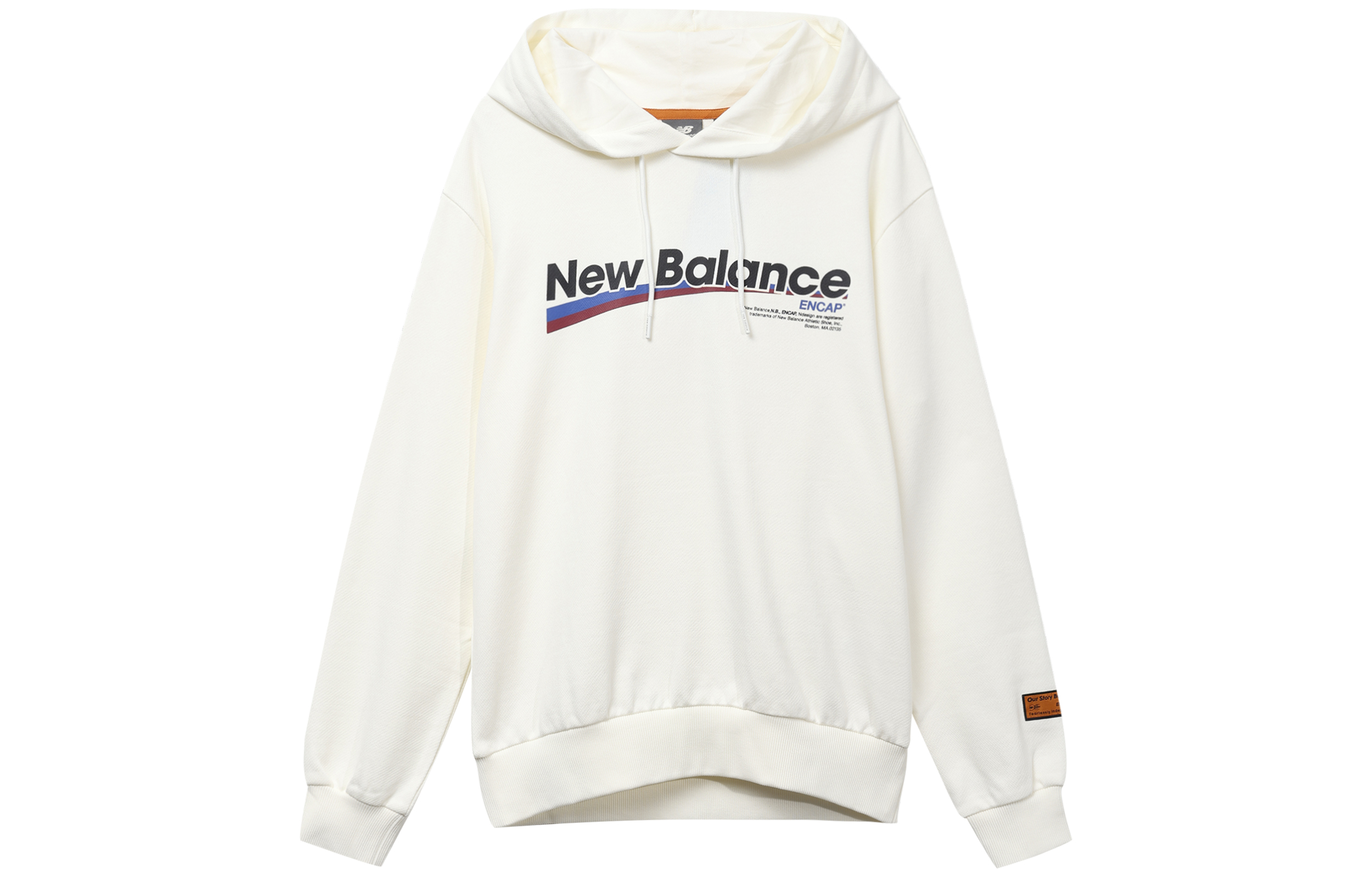 New Balance White Pullover Hoodie Unisex Casual Style NCA34013-IV
