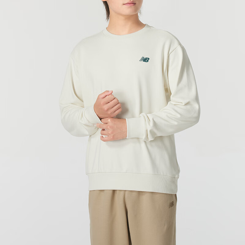 Details for New Balance白色长袖套头衫休闲透气卫衣 AMT43315-CIC