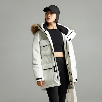 新百伦男女同款白色防风连帽羽绒服加绒内衬外套 5PC44603-IV Cheap 新百伦男女同款白色防风连帽羽绒服加绒内衬外套 5PC44603-IV