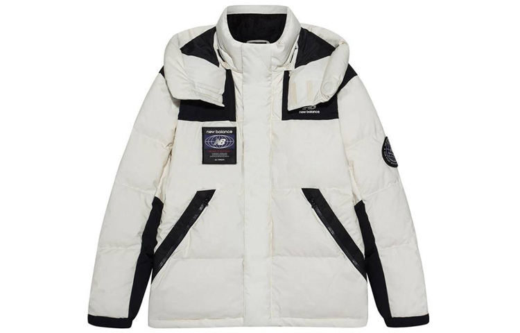 Order New Balance Jaket Putih Musim Dingin Ringan Tahan Angin Hangat NPA43131-CRE