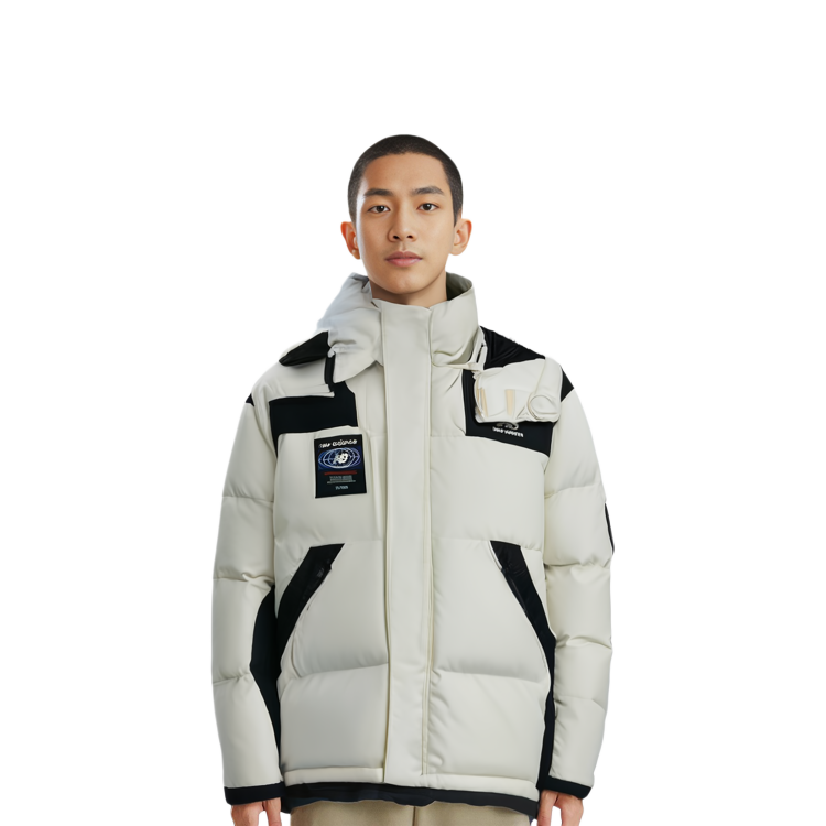 Shop New Balance Jaket Putih Musim Dingin Ringan Tahan Angin Hangat NPA43131-CRE