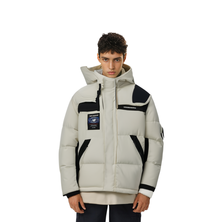 Details for New Balance Jaket Putih Musim Dingin Ringan Tahan Angin Hangat NPA43131-CRE