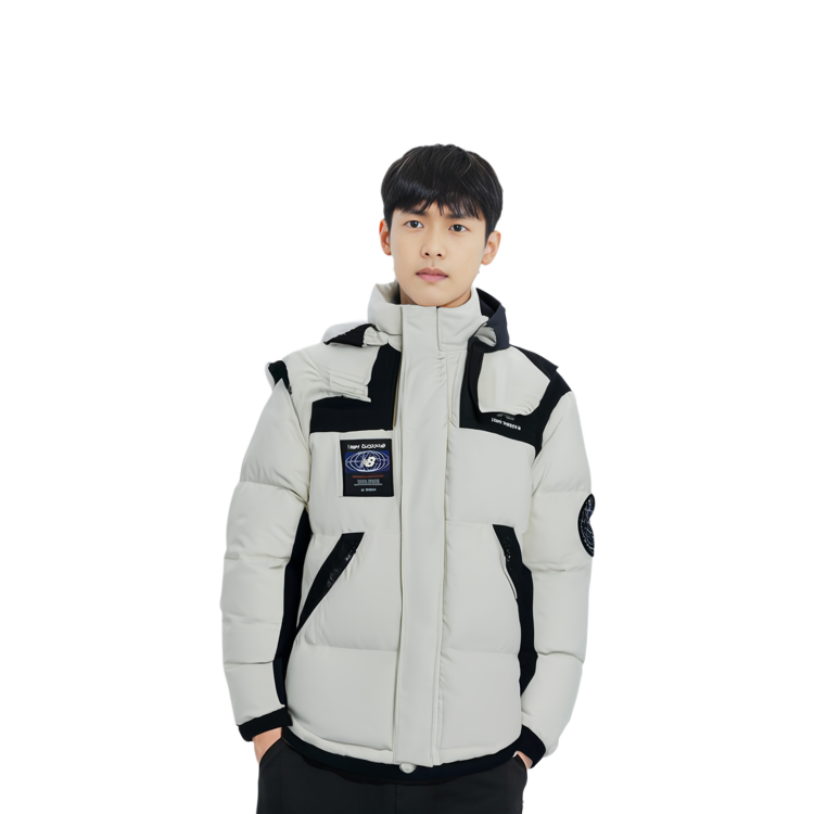 Sizing New Balance Jaket Putih Musim Dingin Ringan Tahan Angin Hangat NPA43131-CRE