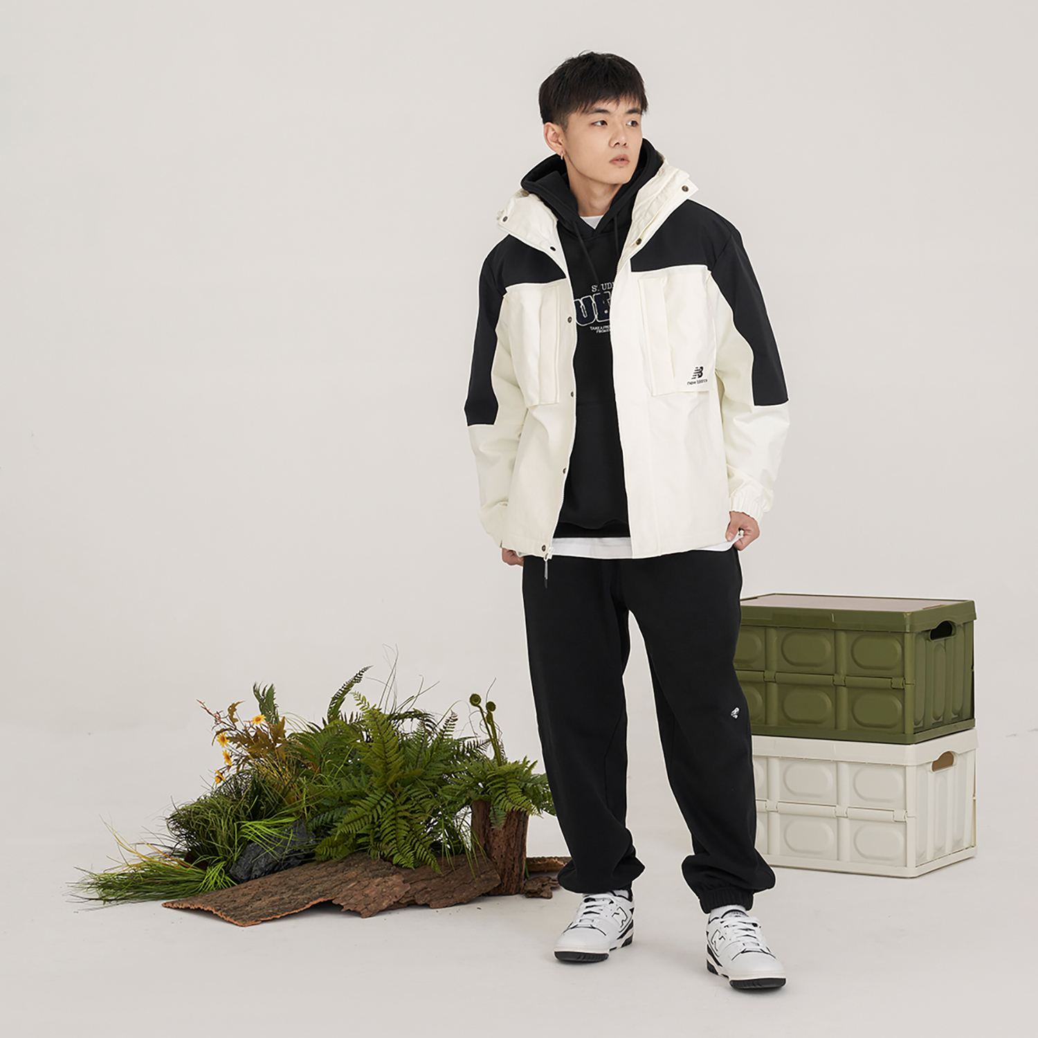 Purchase New Balance 白色連帽外套 休閒運動服 AMJ31304-CIC