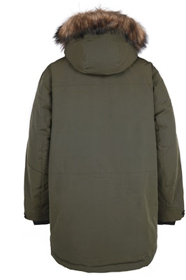 New Balance Jaket Parka Musim Sejuk Hijau Tentera dengan Hoodie. NPA46011-KH Lookbook New Balance Jaket Parka Musim Sejuk Hijau Tentera dengan Hoodie. NPA46011-KH