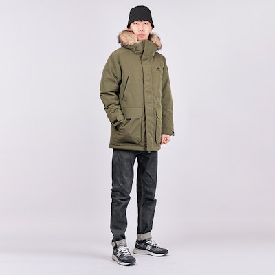 New Balance Jaket Parka Musim Sejuk Hijau Tentera dengan Hoodie. NPA46011-KH Shop New Balance Jaket Parka Musim Sejuk Hijau Tentera dengan Hoodie. NPA46011-KH