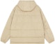 Lookbook 뉴발란스 윈터 베이지 후드 집 포켓 다운 재킷. AMJ13333-HNA