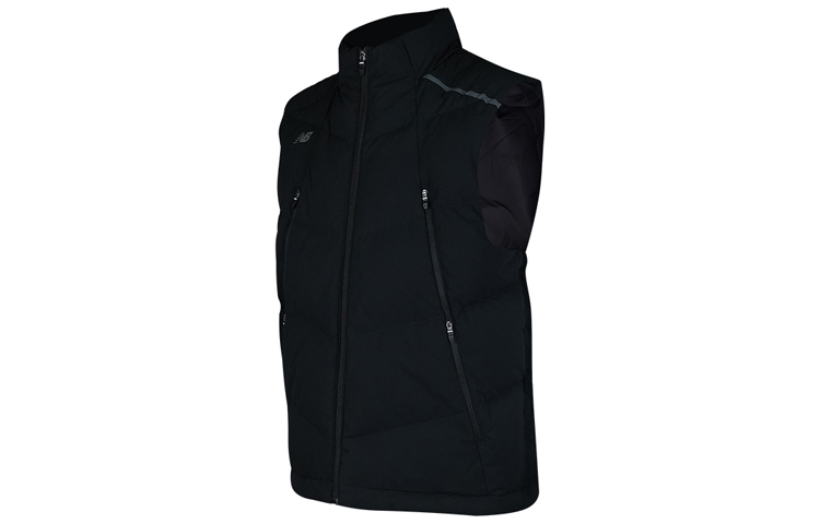 Shop New Balance Winter Black Down Vest with Windproof Coat Set NCNP94R051-BK