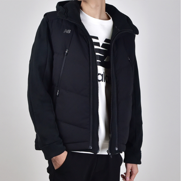 Details for New Balance Winter Black Down Vest with Windproof Coat Set NCNP94R051-BK