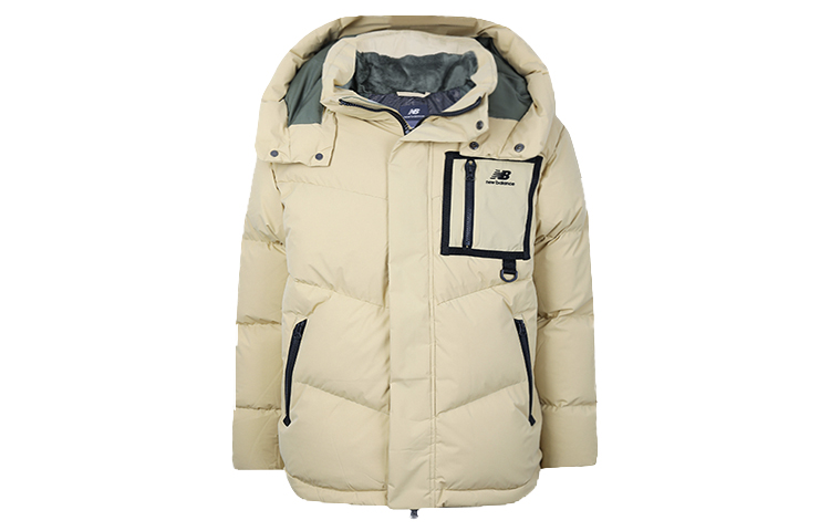 New Balance Winter Down Parka Khaki Unisex Hoodie NPA4N013-BEI