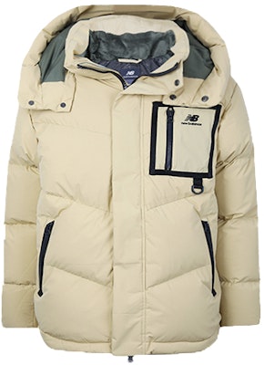 New Balance Winter Down Parka Khaki Hoodie Unisex NPA4N013-BEI Order New Balance Winter Down Parka Khaki Hoodie Unisex NPA4N013-BEI