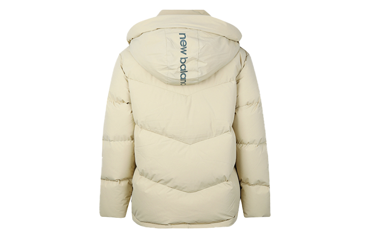 Lookbook New Balance Winter Down Parka Khaki Hoodie Unisex NPA4N013-BEI