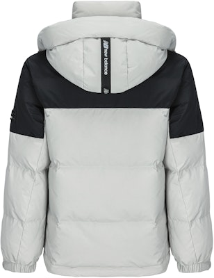 뉴발란스 윈터 후드 푸퍼 재킷 라이트 그레이 컬러블록 디자인 AMJ14323-ARF Lookbook 뉴발란스 윈터 후드 푸퍼 재킷 라이트 그레이 컬러블록 디자인 AMJ14323-ARF