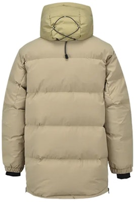 New Balance Winter Long Logo Printed Hooded Down Jacket - Khaki. NPA43111-BEI Lookbook New Balance Winter Long Logo Printed Hooded Down Jacket - Khaki. NPA43111-BEI