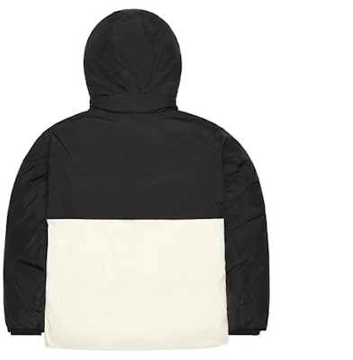 New Balance Jaket Puffer Musim Dingin dengan Hoodie, Hitam/Putih Kombinasi NPA4S013BK Lookbook New Balance Jaket Puffer Musim Dingin dengan Hoodie, Hitam/Putih Kombinasi NPA4S013BK