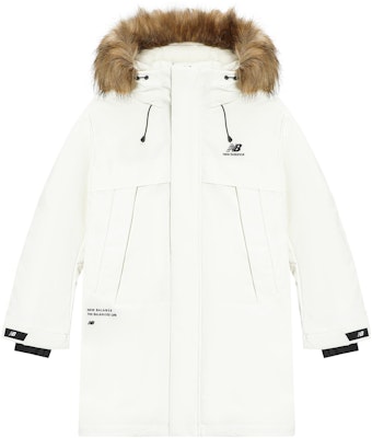 New Balance冬季男女白色连帽毛领羽绒外套夹克. 5PC44303-IV Buy New Balance冬季男女白色连帽毛领羽绒外套夹克. 5PC44303-IV