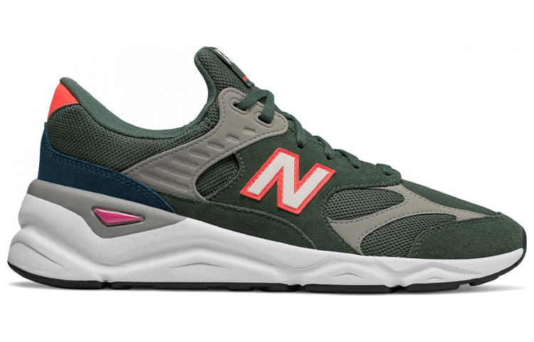 Order New Balance X-90 耐磨防滑減震 低筒運動鞋 軍綠色
