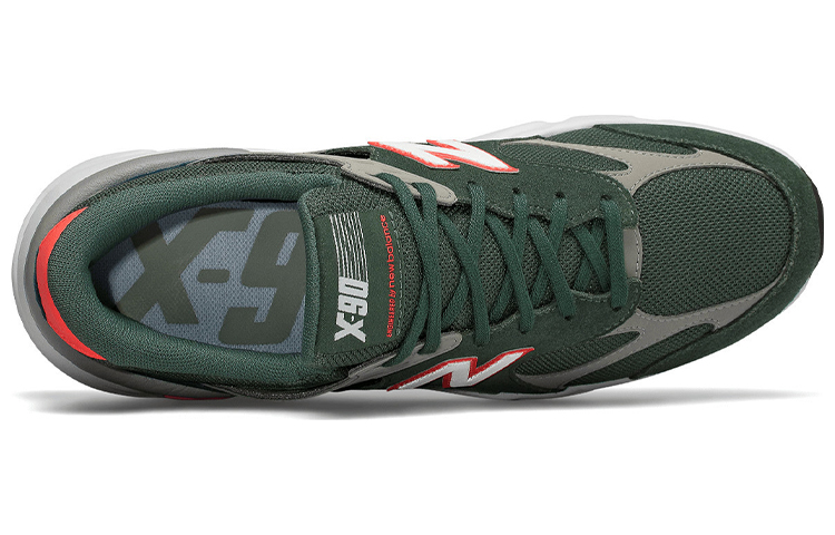 Lookbook New Balance X-90 耐磨防滑減震 低筒運動鞋 軍綠色