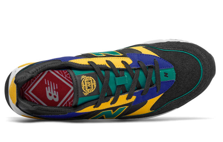 Lookbook New Balance X-Racer D ''Schwarz Gelb Blau'' MSXRCXZ