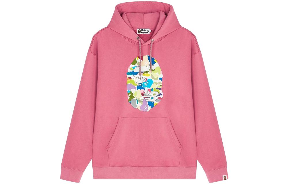 New Balance x A Bathing Ape Red Logo Print Hoodie Collaboration BPSW00000-RDX