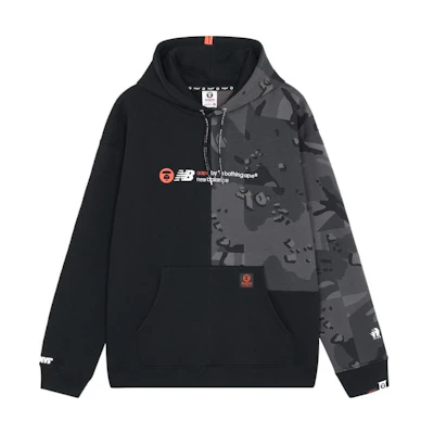 New Balance Aape Colorblock Camo Hoodie Men’s Black PSWM9467-BKX