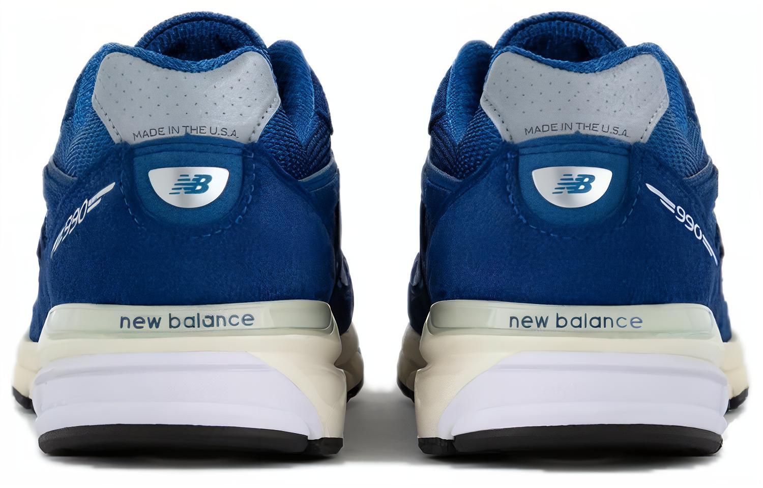 Shop 뉴발란스 x 에임 레온 도르 990v4 '블루' ALD-NB-990