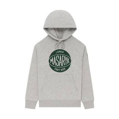 New Balance AIME LEON DORE FW22 Logo Print Hoodie Gray Hoodie NB100808-GR