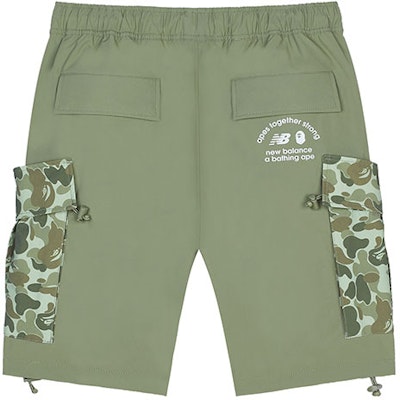 New Balance x Bape Shorts Camuflaje Verde Edición Colaboración. BASP6000-GRX Lookbook New Balance x Bape Shorts Camuflaje Verde Edición Colaboración. BASP6000-GRX