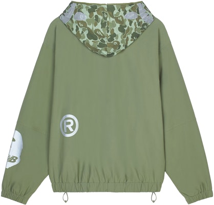 New Balance x Bape Jaket Hoodie Pria Patchwork Hijau. BALJ7000-GRX Lookbook New Balance x Bape Jaket Hoodie Pria Patchwork Hijau. BALJ7000-GRX