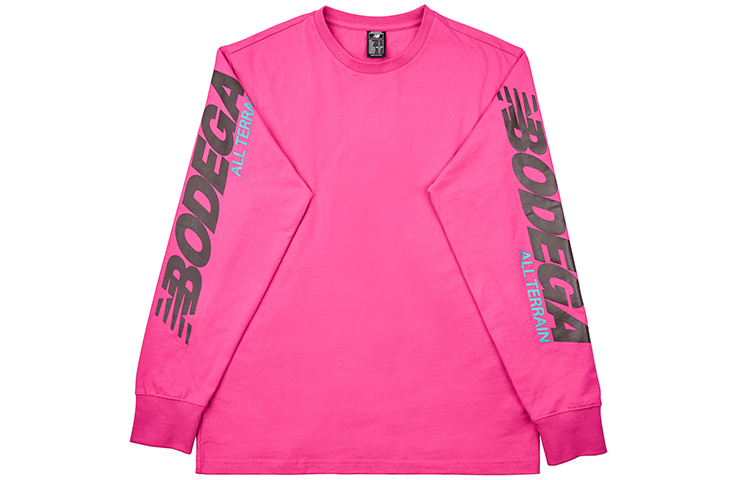 New Balance Bodega Collaboration Logo Pullover Sweatshirt Pink (China Version) MT01588-FSR