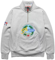 New Balance x Bodega Graphic Half-Zip Pullover Sweatshirt Grey MT13540AG New Balance x Bodega Graphic Half-Zip Pullover Sweatshirt Grey MT13540AG
