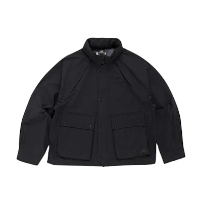 New Balance EASTLOGUE Collab Black Short Stand-Collar Button Jacket Unisex NBNMB4L323-19