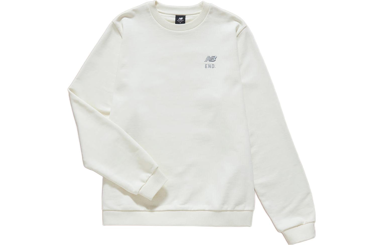 New Balance END "Art of Nothing" Logo Crewneck Sweatshirt White () MT11656-WH
