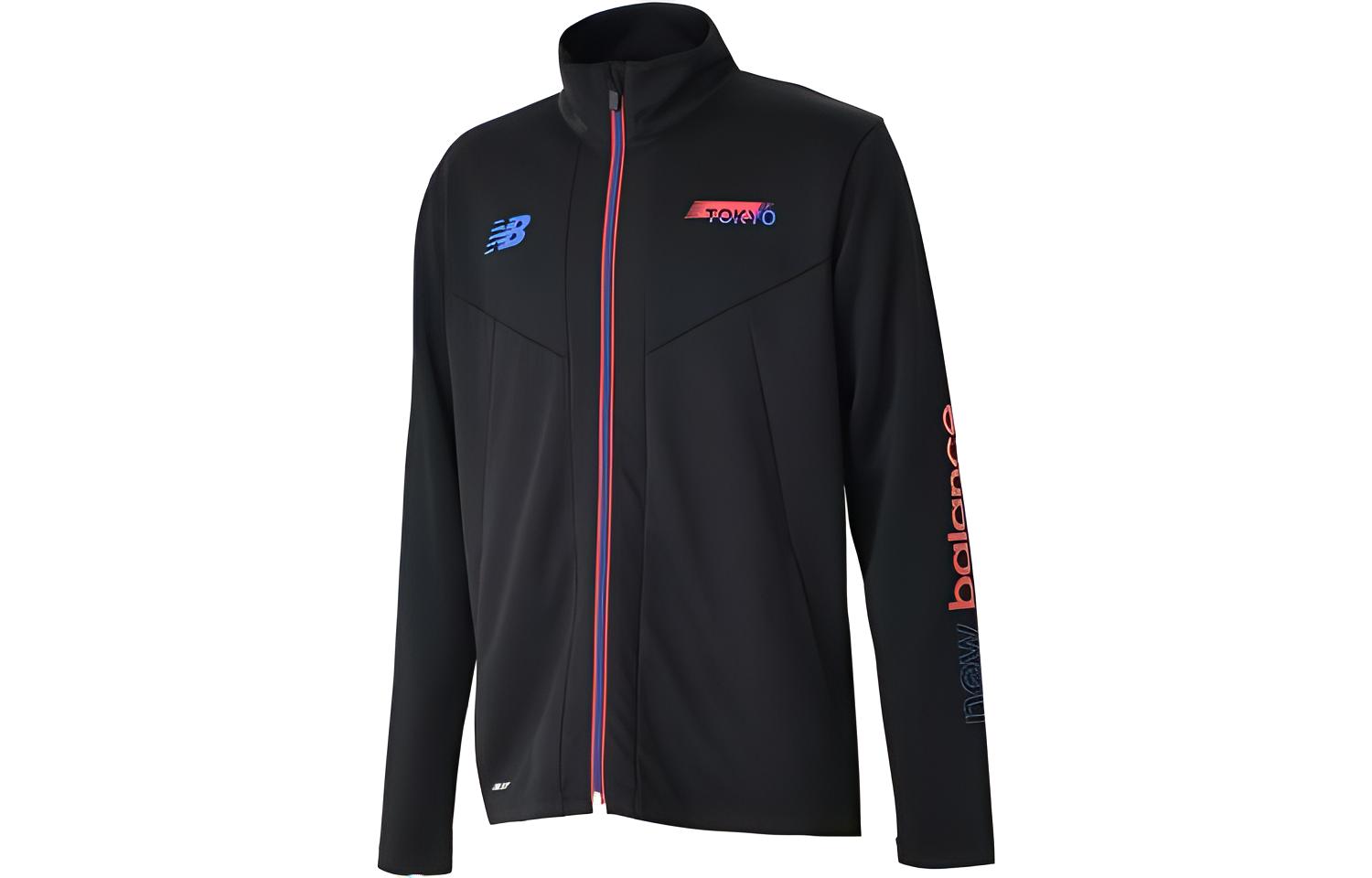 New Balance FC Tokyo FW22 Full-Zip Logo Jacket Black Regular Fit AMJ25230-BK